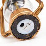 Ночник "Фонарь" LED от батареек золото/серебро 6х10,5х15 см