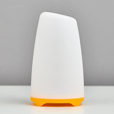 Ночник "Овальный фонарь" LED RGB 2 режима от батареек 3ААА бело-оранжевый  8х8х13,5 см