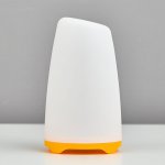 Ночник "Овальный фонарь" LED RGB 2 режима от батареек 3ААА бело-оранжевый  8х8х13,5 см