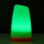 Ночник "Овальный фонарь" LED RGB 2 режима от батареек 3ААА бело-оранжевый  8х8х13,5 см