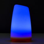 Ночник "Овальный фонарь" LED RGB 2 режима от батареек 3ААА бело-оранжевый  8х8х13,5 см