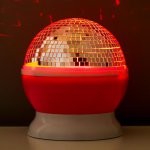 Ночник "Диско" LED бело-розовый11,5х11х14 см