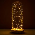 Ночник "Диско" LED бело-розовый11,5х11х14 см