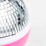 Ночник "Диско" LED бело-розовый11,5х11х14 см