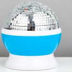 Ночник "Диско" LED бело-розовый11,5х11х14 см