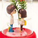 Ночник "Первая любовь" LED от батареек 3ААА МИКС 8х8х13 см