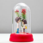 Ночник "Первая любовь" LED от батареек 3ААА МИКС 8х8х13 см