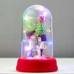 Ночник "Первая любовь" LED от батареек 3ААА МИКС 8х8х13 см