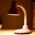 Лампа настольная 16112/1PK E27 40Вт розовый 14,5х16,5х42 см