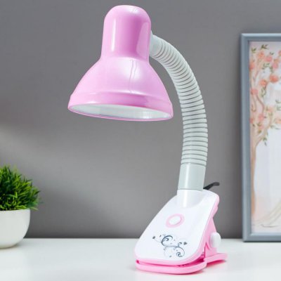 Лампа настольная 16114/1PK E27 40Вт розовый 12,5х13х44 см