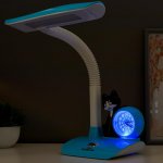 Лампа настольная с часами 16115/1 12хLED 2Вт МИКС 14х25х47 см