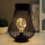 Ночник 16123/1 LED от батареек 3ААА черный 18х18х24,5 см