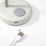 Лампа настольная 16045/1WT LED 4Вт 3 режима  АКБ USB белый 10,5х10,5х34,5 см