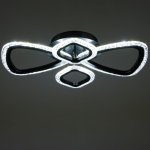 Люстра с ПДУ 71101/4BK LED 80Вт 3000-6000К диммер черный 56х46х7 см