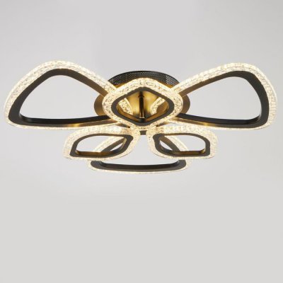 Люстра с ПДУ 71101/6BK LED 120Вт 3000-6000К диммер черный 60х60х10 см