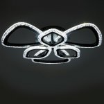 Люстра с ПДУ 71101/6BK LED 120Вт 3000-6000К диммер черный 60х60х10 см