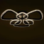 Люстра с ПДУ 71101/6BK LED 120Вт 3000-6000К диммер черный 60х60х10 см