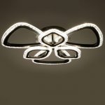 Люстра с ПДУ 71101/6BK LED 120Вт 3000-6000К диммер черный 60х60х10 см