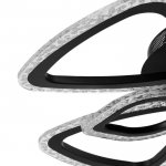 Люстра с ПДУ 71101/8BK LED 160Вт 3000-6000К диммер черный 65х65х10 см