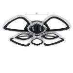 Люстра с ПДУ 71101/8BK LED 160Вт 3000-6000К диммер черный 65х65х10 см