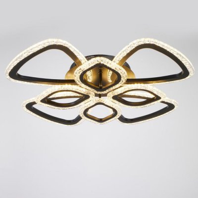 Люстра с ПДУ 71101/8BK LED 160Вт 3000-6000К диммер черный 65х65х10 см Люстра с ПДУ 71101/8BK LED 160Вт 3000-6000К диммер черный 65х65х10 см