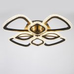 Люстра с ПДУ 71101/8BK LED 160Вт 3000-6000К диммер черный 65х65х10 см