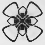 Люстра с ПДУ 71101/8BK LED 160Вт 3000-6000К диммер черный 65х65х10 см