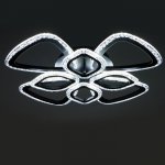 Люстра с ПДУ 71101/8BK LED 160Вт 3000-6000К диммер черный 65х65х10 см