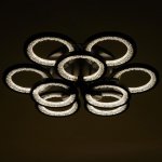 Люстра с ПДУ 71103/9BK LED 198Вт 3000-6000К диммер черный 59х59х10 см