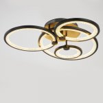 Люстра с ПДУ 71104/4BK LED 142Вт 3000-6000К диммер черный