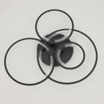 Люстра с ПДУ 71104/4BK LED 142Вт 3000-6000К диммер черный