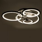 Люстра с ПДУ 71104/4BK LED 142Вт 3000-6000К диммер черный