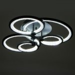 Люстра с ПДУ 71104/5BK LED 164Вт 3000-6000К диммер черный 71х71х13 см