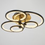 Люстра с ПДУ 71104/5BK LED 164Вт 3000-6000К диммер черный 71х71х13 см