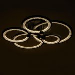 Люстра с ПДУ 71104/5BK LED 174Вт 3000-6000К диммер черный