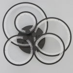 Люстра с ПДУ 71104/5BK LED 174Вт 3000-6000К диммер черный