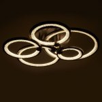 Люстра с ПДУ 71104/5BK LED 174Вт 3000-6000К диммер черный