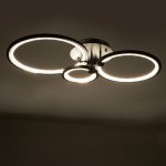 Люстра с ПДУ 71104/3BK LED 110Вт 3000-6000К диммер черный