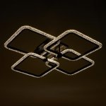 Люстра с ПДУ 71105/4BK LED 160Вт 3000-6000К диммер черный