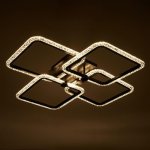 Люстра с ПДУ 71105/4BK LED 160Вт 3000-6000К диммер черный