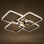 Люстра с ПДУ 71105/4BK LED 160Вт 3000-6000К диммер черный