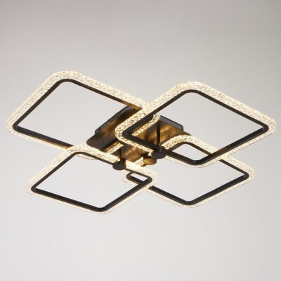 Люстра с ПДУ 71105/4BK LED 160Вт 3000-6000К диммер черный