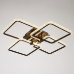 Люстра с ПДУ 71105/4BK LED 160Вт 3000-6000К диммер черный