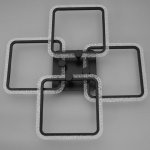 Люстра с ПДУ 71105/4BK LED 160Вт 3000-6000К диммер черный