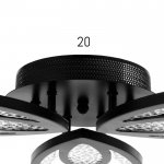 Люстра с ПДУ 71106/3BK LED 96Вт 3000-6000К диммер черный 55х55х10 см