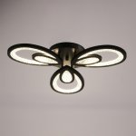 Люстра с ПДУ 71106/3BK LED 96Вт 3000-6000К диммер черный 55х55х10 см