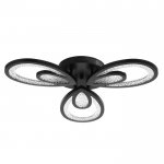 Люстра с ПДУ 71106/3BK LED 96Вт 3000-6000К диммер черный 55х55х10 см