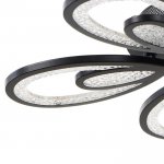 Люстра с ПДУ 71106/5BK LED 160Вт 3000-6000К диммер черный 62х62х10 см