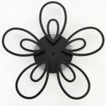 Люстра с ПДУ 71106/5BK LED 160Вт 3000-6000К диммер черный 62х62х10 см