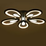 Люстра с ПДУ 71106/5BK LED 160Вт 3000-6000К диммер черный 62х62х10 см